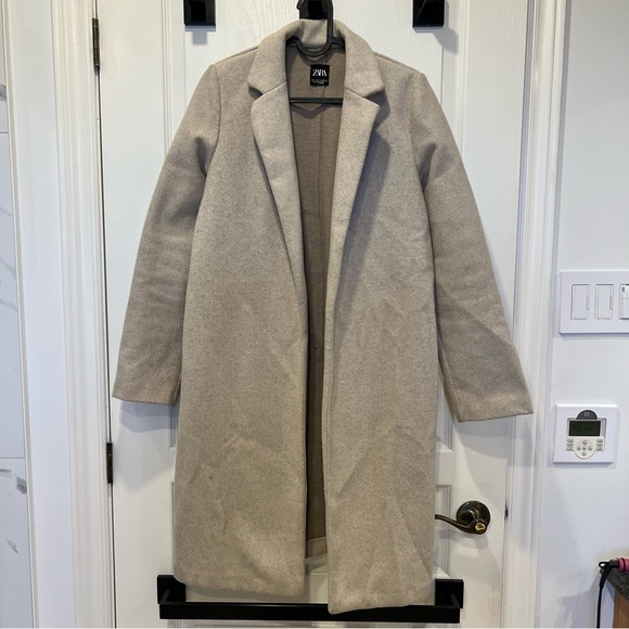 Zara Jackets & Blazers - Zara cream wool trench-coat